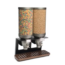 Rosseto EZ541 EZ-SERV Double Table Top Dispenser With Walnut Tray (3.5 Gallons Each)