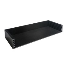 Rosseto SMM003 SKYCAP Black Acrylic Rectangular Surface Case 14&quot; x 34.5&quot; x 5&quot;H