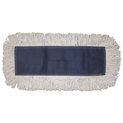 Disposable Dust Mop Head, Cotton, Cut-End, 60w x 5d