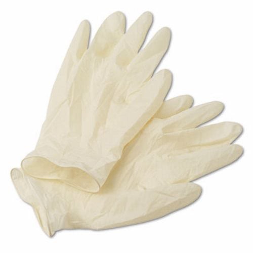 Disposable Powder-Free Glove, X-Large, Latex, White 100/Carton