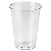 Dixie Clear Plastic PETE Cold Cups, 10 oz., WiseSize, 500/Carton