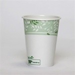 Dixie EcoSmart Hot Paper Cup, Polylined, 12 oz., Viridian Design 1000/Carton