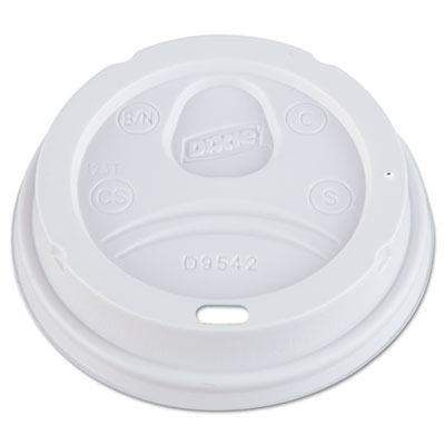 Dart Dome Drink-Thru Lids, Fits 10, 12, 16 oz Paper Hot Cups, 1000/Carton