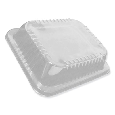 Dome Lids for 10 1/2 x 12 5/8 Oblong Containers, Low Dome, 100/Carton