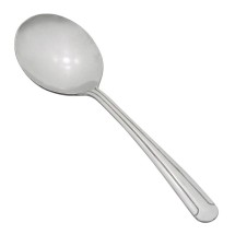 Winco 0014-04 Dominion Heavy Weight 18/0 Stainless Steel Bouillon Spoon (12/Pack)