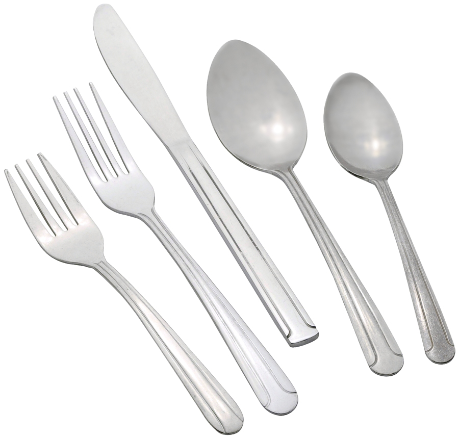 Winco DOMINION-HVY Dominion Heavy Weight 5-Piece Place Setting for 12 (60/Pack)