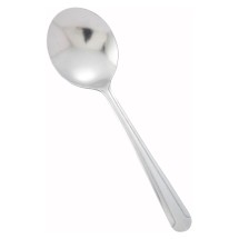 Winco 0001-04 Dominion Medium Weight 18/0 Stainless Steel Bouillon Spoon (12/Pack)