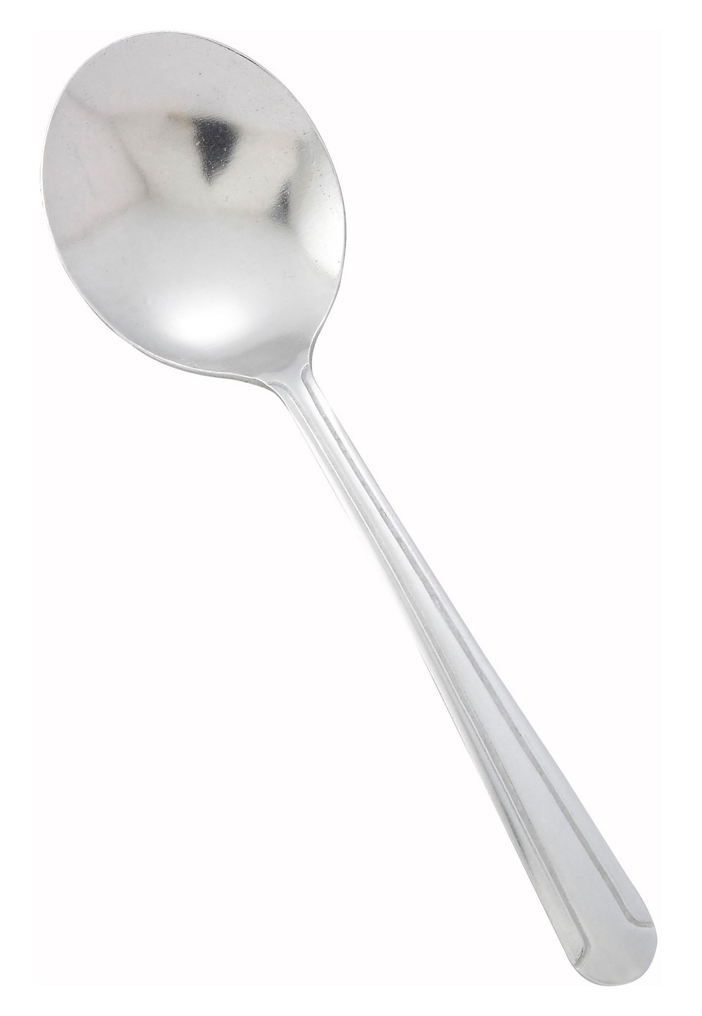 Winco 0001-04 Dominion Medium Weight 18/0 Stainless Steel Bouillon Spoon (12/Pack)