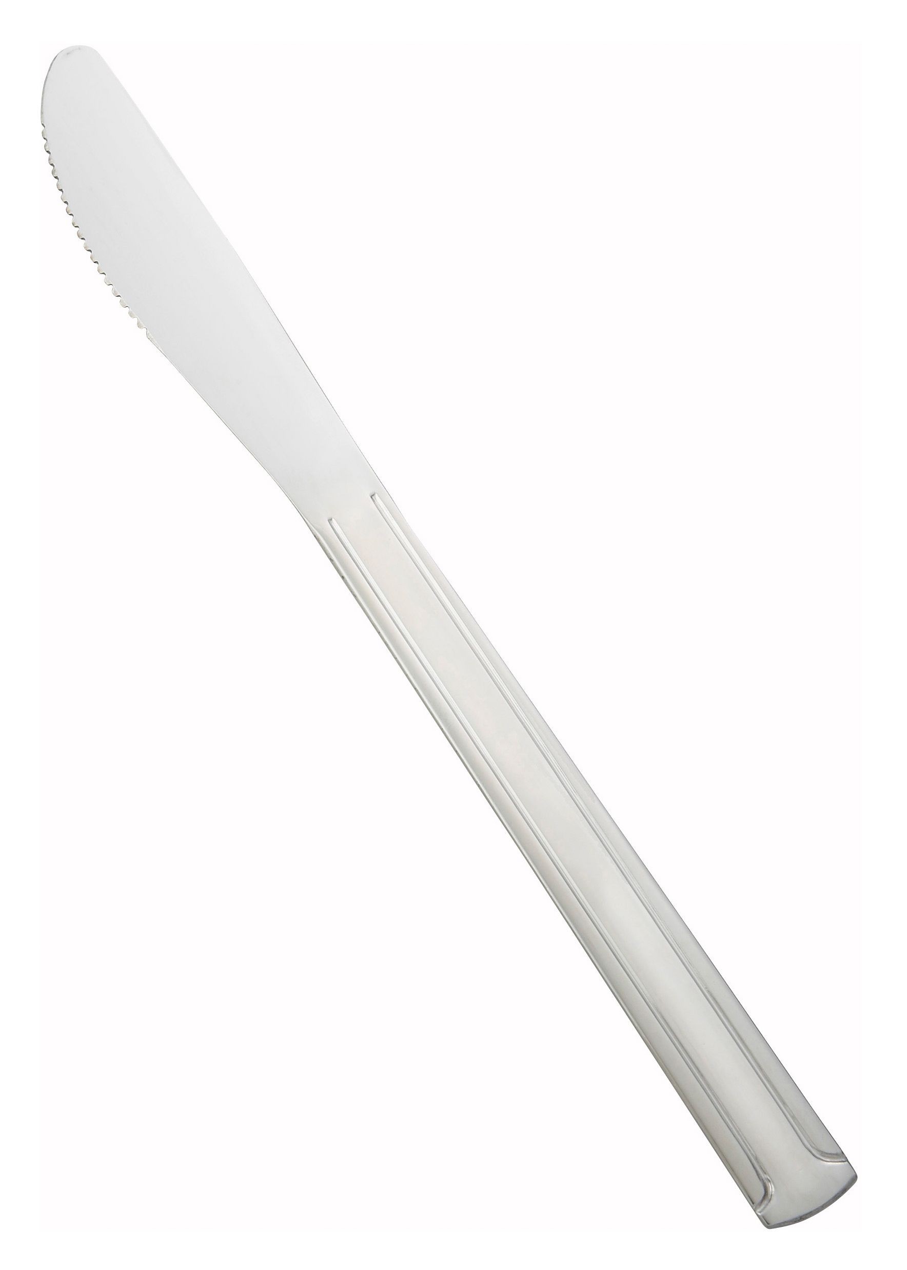 Winco 0001-08 Dominion Medium Weight 18/0 Stainless Steel Dinner Knife (12/Pack)