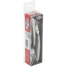 Winco 0081-06 Dominion Medium Weight 18/0 Salad Fork In Clear View Pack (24/Pack)