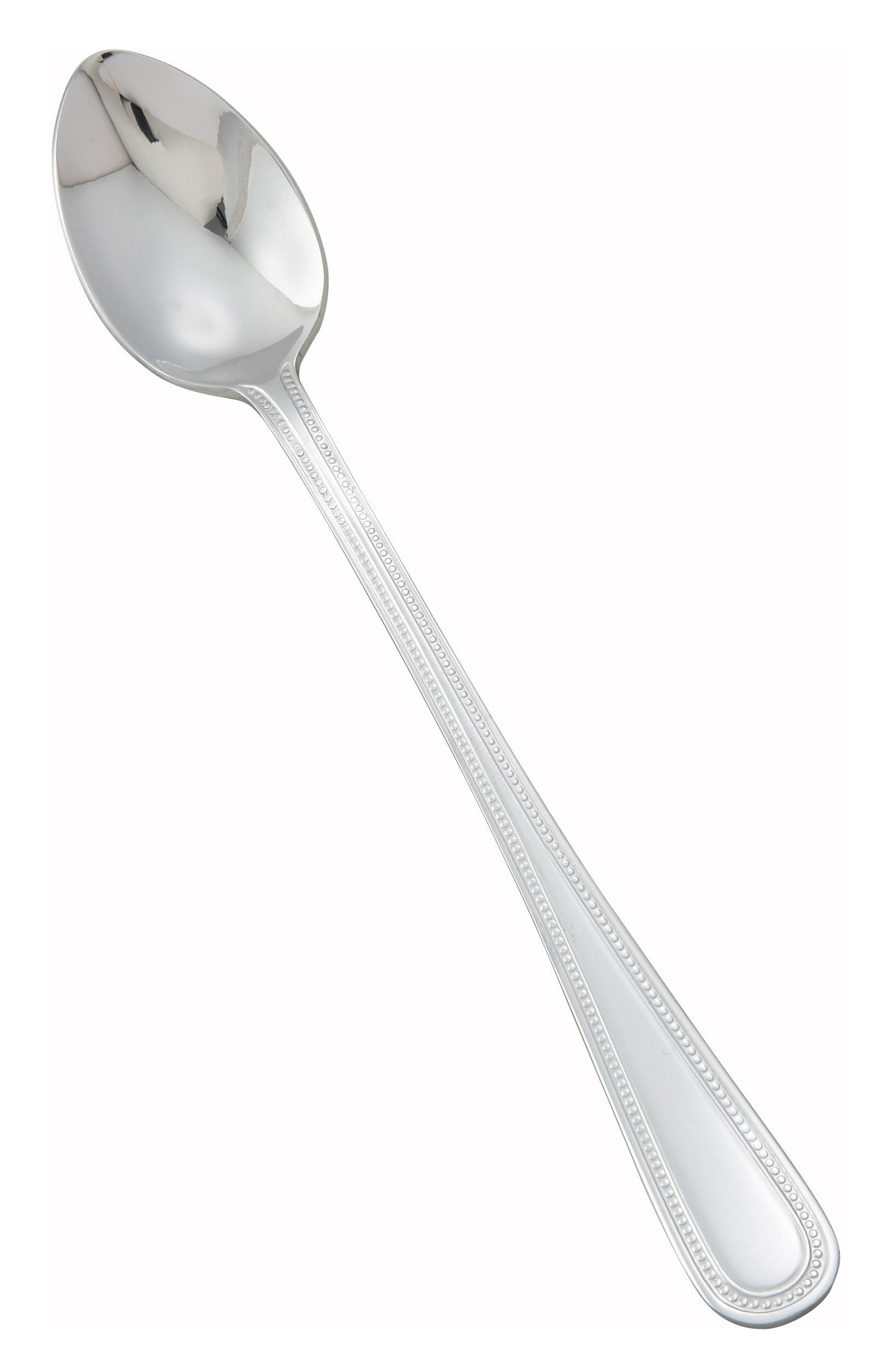 Winco 0005-02 Dots Heavy Weight Mirror Finish Stainless Steel Iced Teaspoon (12/Pack)
