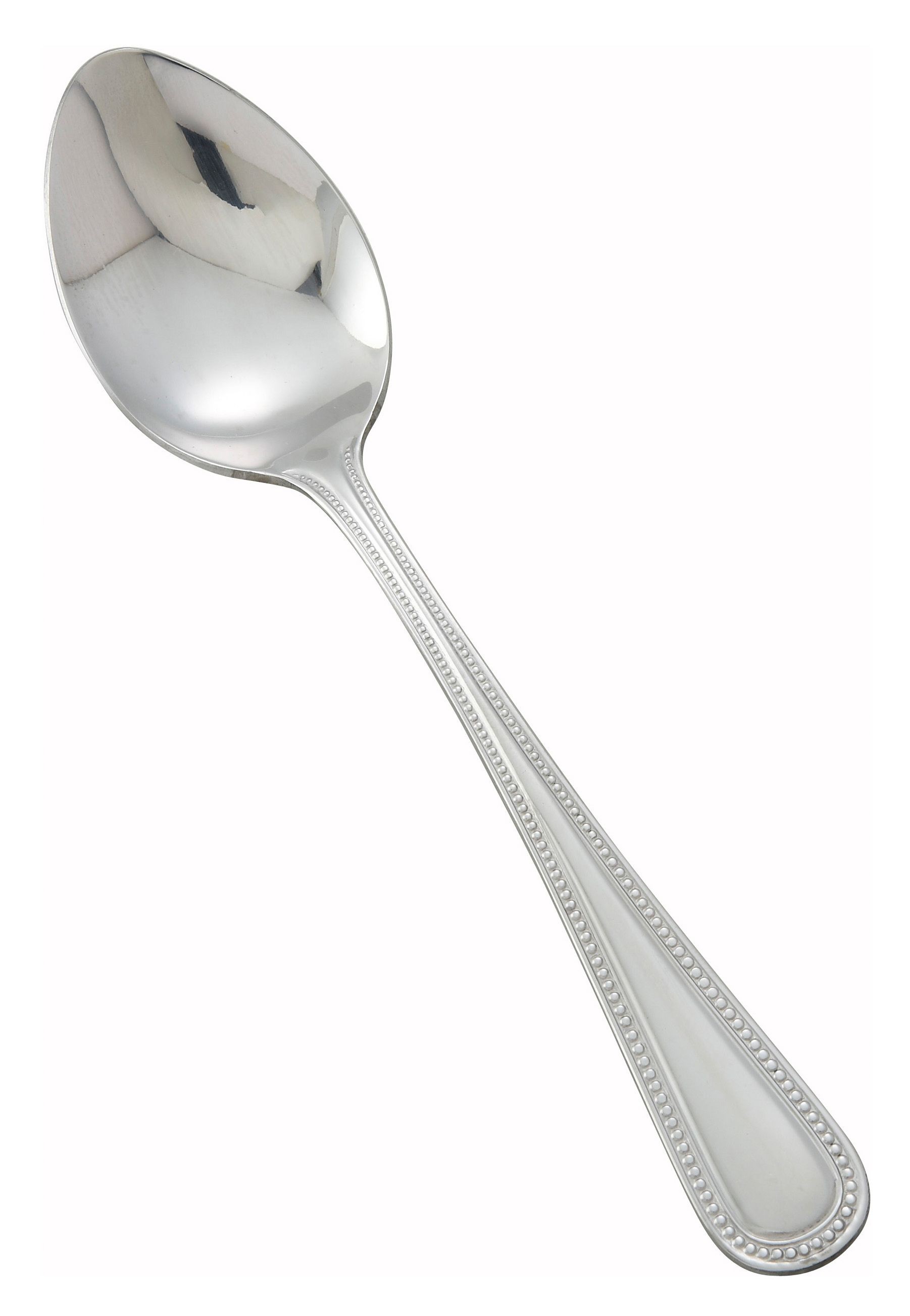 Winco 0005-03 Dots Heavy Weight Mirror Finish Stainless Steel Dinner Spoon (12/Pack)