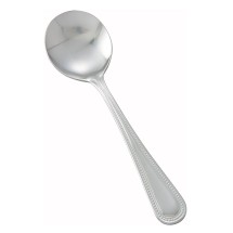 Winco 0005-04 Dots Heavy Weight Mirror Finish Stainless Steel Bouillon Spoon (12/Pack)