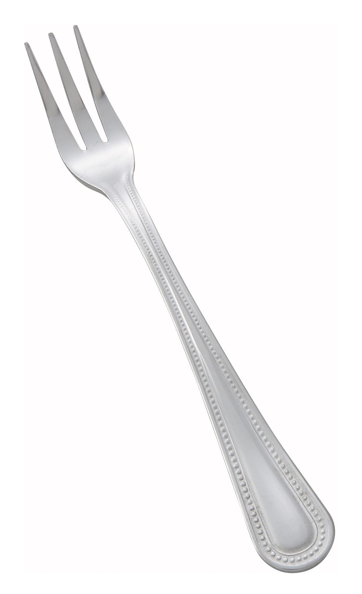 Winco 0005-07 Dots Heavy Weight Mirror Finish Stainless Steel Oyster Fork (12/Pack)
