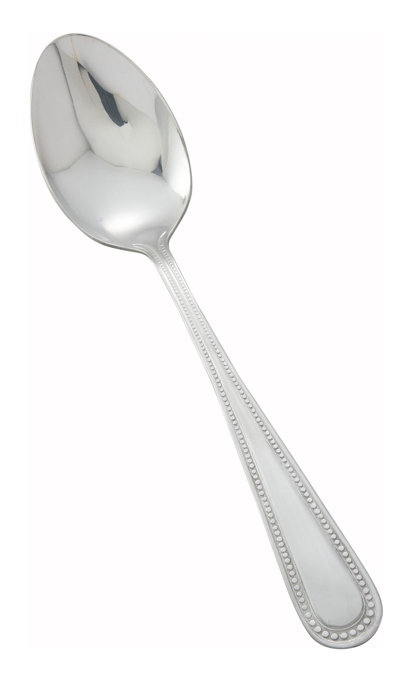 Winco 0005-10 Dots Heavy Weight Mirror Finish Stainless Steel Table Spoon (12/Pack)