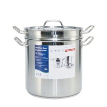 CAC China SPDB-16S Stainless Steel Double Boiler 16 Qt.