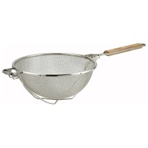 Winco MST-10RB Double Mesh Strainer with Reinforced Bowl 10-1/2&quot;