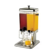TableCraft 70 Double 3-Gallon Beverage Dispenser with Base