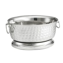 TableCraft BT1815 Oval Double Wall Stainless Steel Beverage Tub 18&quot; x 15-1/4&quot; x 8-3/4&quot;&quot;