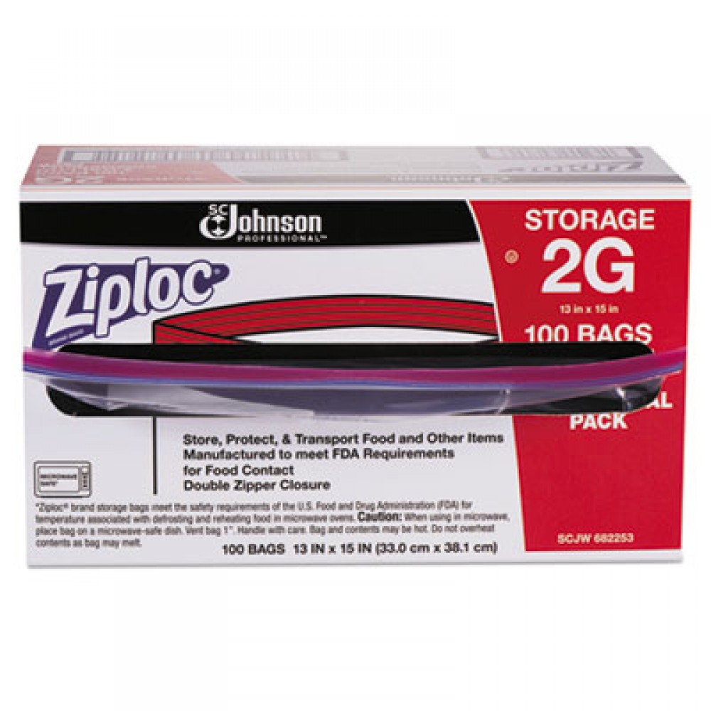 Double Zipper Freezer Bags, 1 qt, 2.7 mil, 7 x 7.75 , Clear, 300/Carton | Bundle of 5 Cartons
