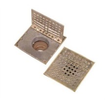 Franklin Machine Products  102-1135 Bronze Hinged Floor Drain Grate 7 3/8" 