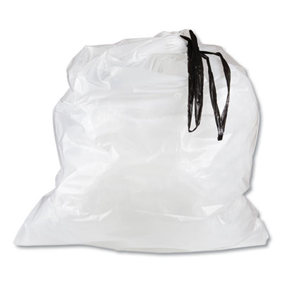 Draw-Tuff Institutional Draw-Tape Can Liners, 55 gal, 1.9 mil, 42.5