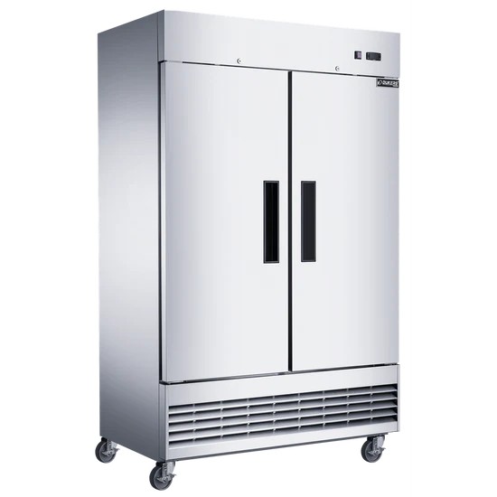 Dukers D47ER 47" Compact Two-Door Reach-In Refrigerator