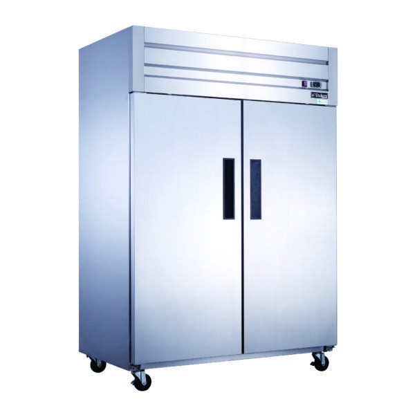 Dukers D55AR 2-Door Top Mount Reach-In Refrigerator 55"