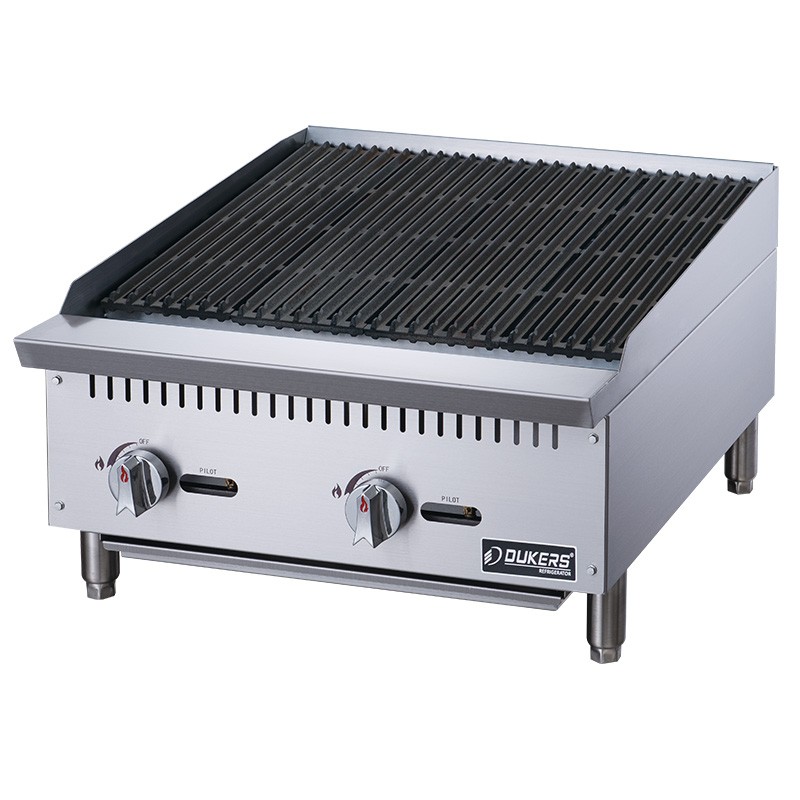 Dukers DCCB24 24" Countertop Gas Radiant Charbroiler