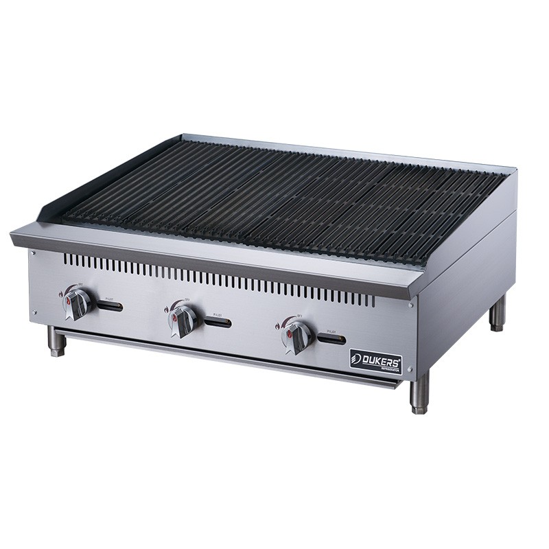 Dukers DCCB36 36" Countertop Gas Radiant Charbroiler