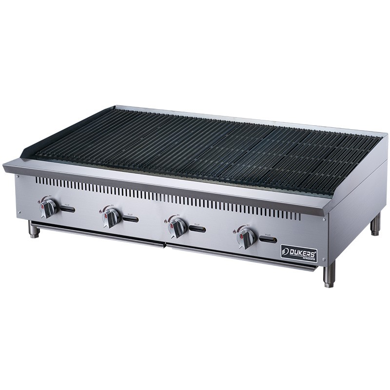 Dukers DCCB48 48" Countertop Gas Radiant Charbroiler