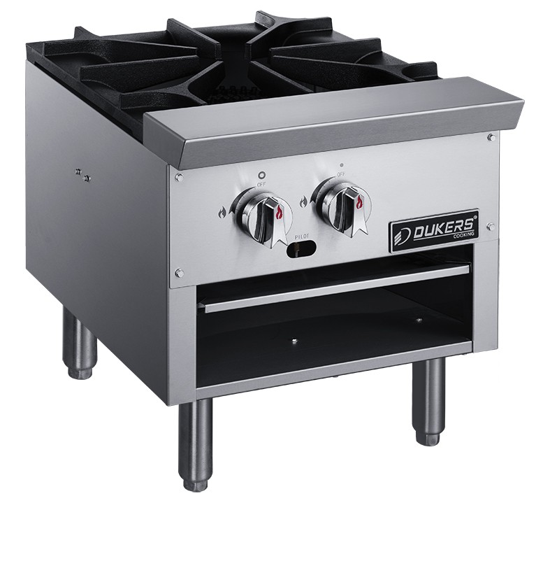Dukers DCSPB1 80,000 BTU Compact Single Burner Stock Pot Range 