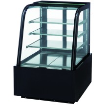Dukers DDM72R-CB Refrigerated Curved Glass Bakery Case 72"