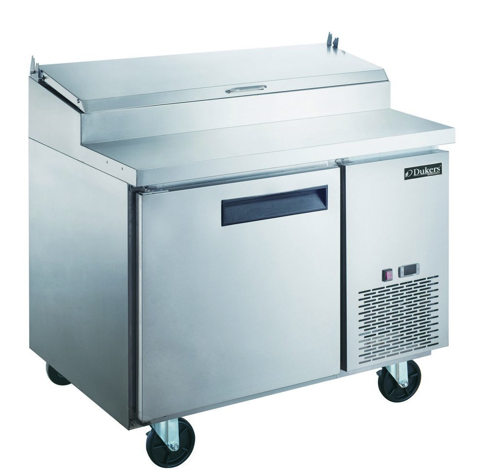 Dukers DPP44 Pizza Prep Table Refrigerator 44-1/2"