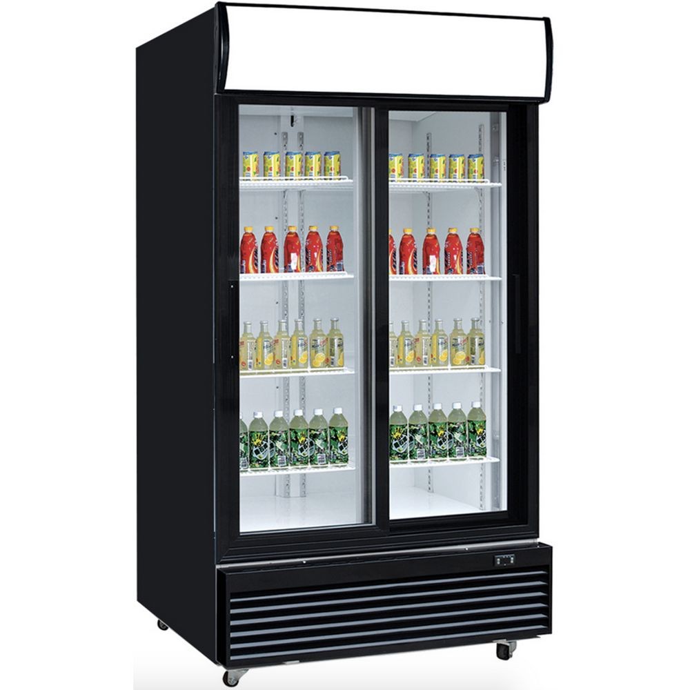 Dukers DSM-32SR 2-Glass Sliding Door Refrigerated Merchandiser 39-3/8"
