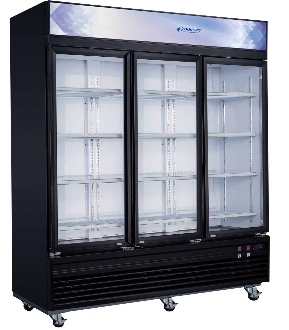 Dukers DSM-69F 78" Three-Door Glass Merchandiser Freezer