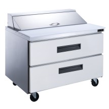 Dukers DSP36-15M-D2 36&quot; Two-Drawer Mega Top Sandwich / Salad Prep Refrigerator
