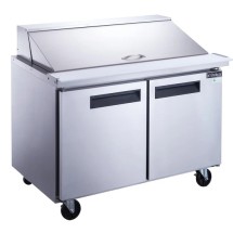 Dukers DSP48-18M-D4 48&quot; Four-Drawer Mega Top Sandwich / Salad Prep Refrigerator