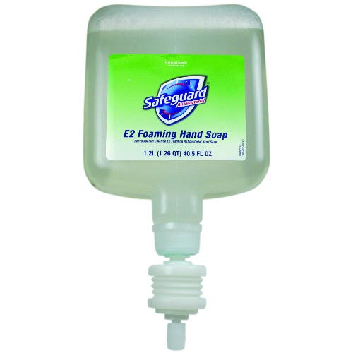 Safeguard E-2 Antibacterial Foam Hand Soap, 1200 ml Refill, 4/Carton