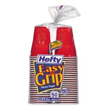 Easy Grip Disposable Plastic Party Cups, 9 oz., 600/Carton