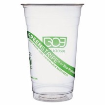 GreenStripe Renewable and Compostable Cold Cups 20 oz.,1000/Carton