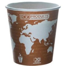World Art Renewable Resource Compostable Hot Drink Cups, 10 oz, Rust 50/Carton
