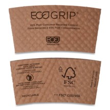 Eco-Products Recycled Content Hot Cup Sleeve, 1300/Carton