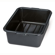 TableCraft 1537E Recycled Black Tote Box 21-1/4&quot; x 15-3/4&quot; x 7&quot;