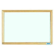 Aarco Products EW1218 Economy Series Wood Frame White Melamine Markerboard, 18&quot;W x 12&quot;H