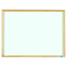 Aarco Products EW1824 Economy Series Wood Frame White Melamine Markerboard, 24&quot;W x 18&quot;H