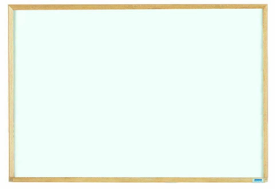 Aarco Products EW2436 Economy Series Wood Frame White Melamine Markerboard, 36"W x 24"H