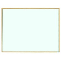 Aarco Products EW3648 Economy Series Wood Frame White Melamine Markerboard, 48&quot;W x 36&quot;H