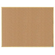 Aarco Products EB3648 Economy Series Wood Frame Natural Cork Bulletin Board, 48&quot;W x 36&quot;H 