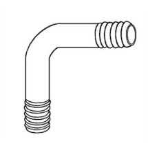 Franklin Machine Products  104-1042 1/4" ID Hose Elbow Tubing Fitting